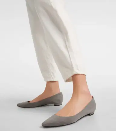 Manolo Blahnik Lanza BB suede ballet flats | Thumbnail 5