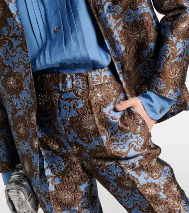 'S Max Mara Elio floral jacquard straight pants | Thumbnail 2