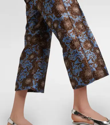 'S Max Mara Elio floral jacquard straight pants | Thumbnail 4