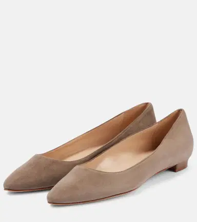 Manolo Blahnik Lanza BB suede ballet flats | Thumbnail 2