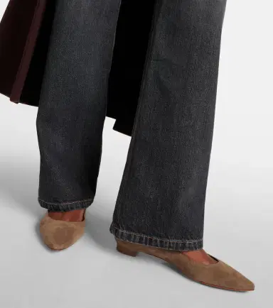 Manolo Blahnik Lanza BB suede ballet flats | Thumbnail 6