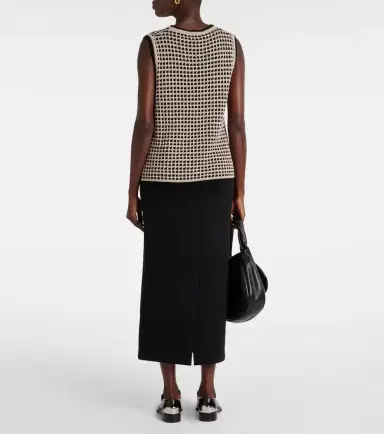 'S Max Mara Fleres patterned cotton sweater vest | Thumbnail 3