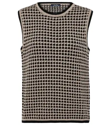 'S Max Mara Fleres patterned cotton sweater vest | Thumbnail 1