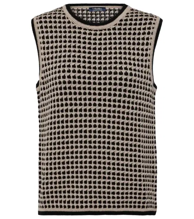 'S Max Mara Fleres patterned cotton sweater vest