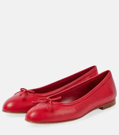 Manolo Blahnik Veralli Verona leather ballet flats | Thumbnail 2