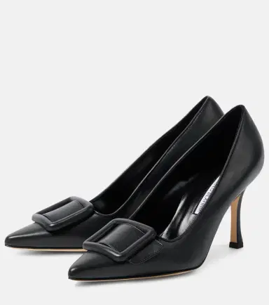 Manolo Blahnik Maysale leather pumps | Thumbnail 2