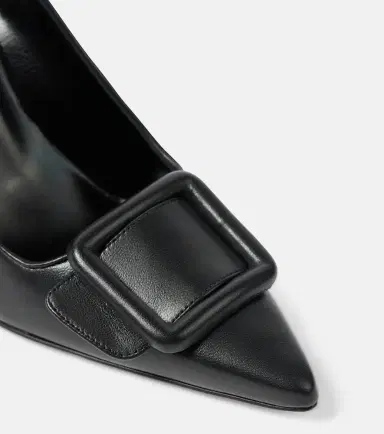 Manolo Blahnik Maysale leather pumps | Thumbnail 3
