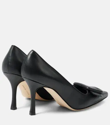 Manolo Blahnik Maysale leather pumps | Thumbnail 4
