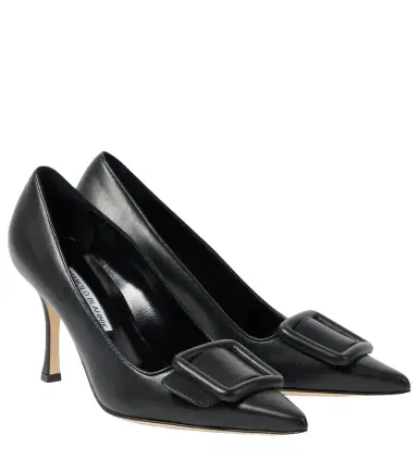 Manolo Blahnik Maysale leather pumps | Thumbnail 1