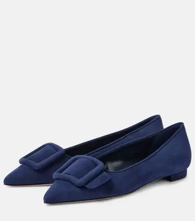 Manolo Blahnik Maysale suede ballet flats | Thumbnail 2 Manolo Blahnik Maysale suede ballet flats | Thumbnail 2