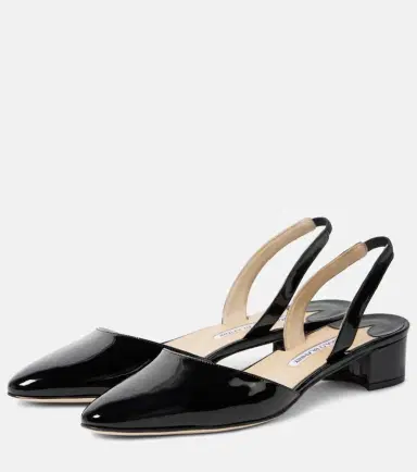 Manolo Blahnik Aspro 30 patent leather slingback pumps | Thumbnail 4 Manolo Blahnik Aspro 30 patent leather slingback pumps | Thumbnail 4