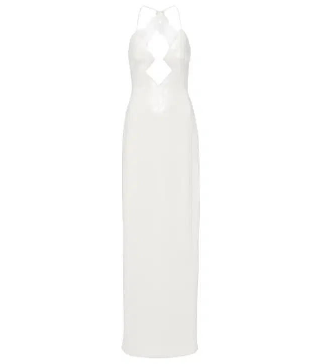 Galvan Bridal sequined halterneck gown