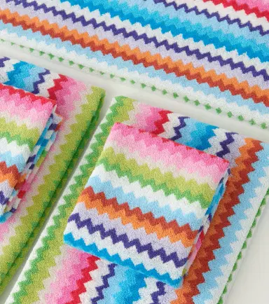 Missoni Riverbero set of 5 Zigzag cotton terry towels | Thumbnail 4