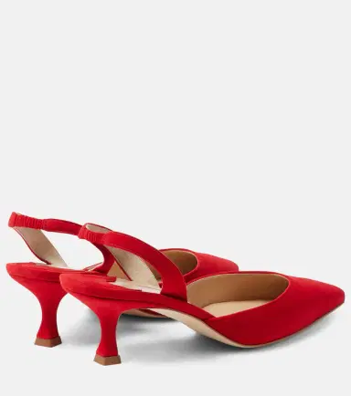 Manolo Blahnik Carolyne Gala Val suede slingback pumps | Thumbnail 2 Manolo Blahnik Carolyne Gala Val suede slingback pumps | Thumbnail 2