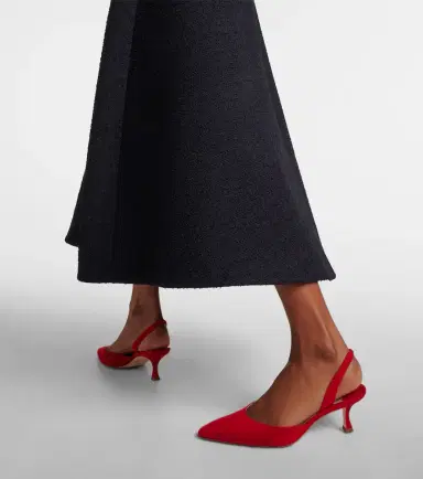 Manolo Blahnik Carolyne Gala Val suede slingback pumps | Thumbnail 6 Manolo Blahnik Carolyne Gala Val suede slingback pumps | Thumbnail 6