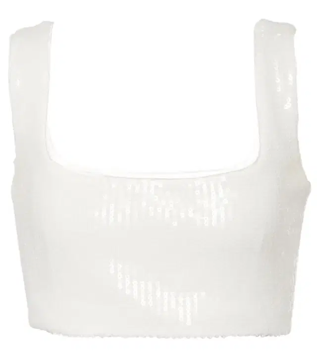 Galvan Bridal Beating Heart sequined crop top