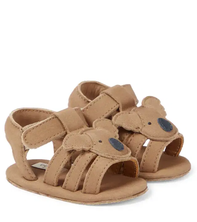 Donsje Baby Diedan Koala leather sandals