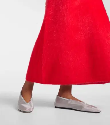 Le Monde Béryl Le Monde Béryl Luna leather-trimmed mesh ballet flats | Thumbnail 7 Le Monde Béryl Le Monde Béryl Luna leather-trimmed mesh ballet flats | Thumbnail 7