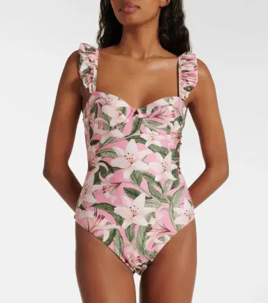 Agua by Agua Bendita Ajonjoli floral swimsuit | Thumbnail 4