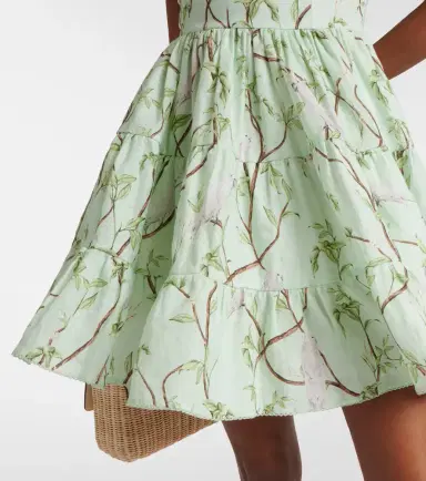 Agua by Agua Bendita Lima printed linen minidress | Thumbnail 3