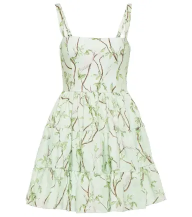 Agua by Agua Bendita Lima printed linen minidress | Thumbnail 1