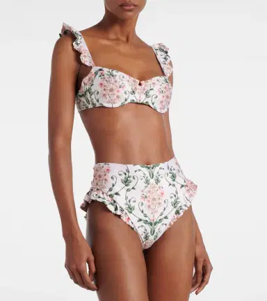 Agua by Agua Bendita Kiwi Margarita Amanecer bikini top | Thumbnail 3