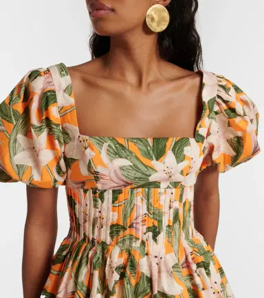 Agua by Agua Bendita Caramelo Lirio floral cotton minidress | Thumbnail 3