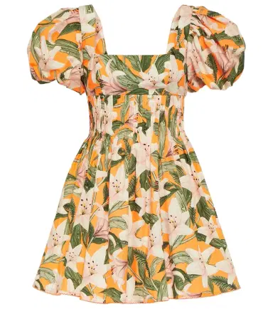 Agua by Agua Bendita Caramelo Lirio floral cotton minidress | Thumbnail 1