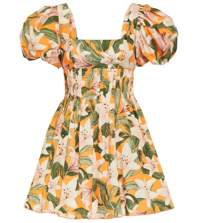 Agua by Agua Bendita Caramelo Lirio floral cotton minidress