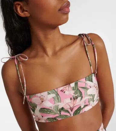 Agua by Agua Bendita Primavera floral bikini top | Thumbnail 2