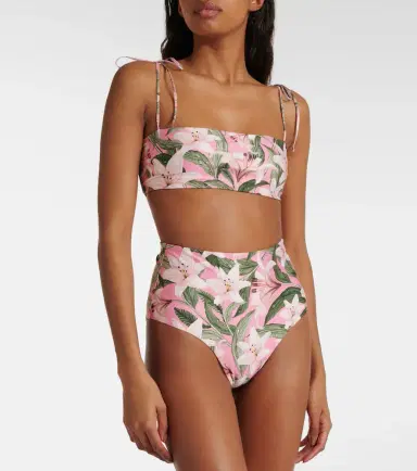 Agua by Agua Bendita Primavera floral bikini top | Thumbnail 3