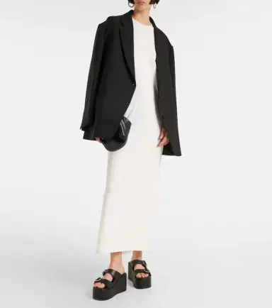 The Frankie Shop Maya cotton-blend jersey maxi dress | Thumbnail 3