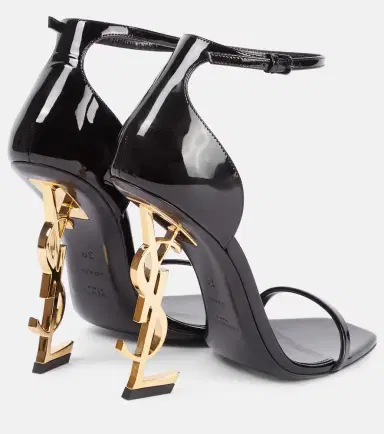 Saint Laurent Opyum patent leather sandals | Thumbnail 2