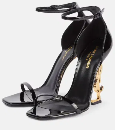 Saint Laurent Opyum patent leather sandals | Thumbnail 3