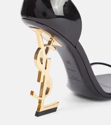 Saint Laurent Opyum patent leather sandals | Thumbnail 4