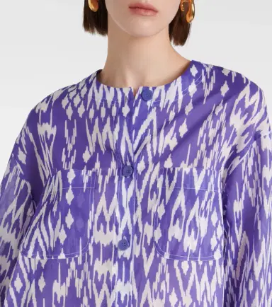 Eres Hurricane printed cotton shirt dress | Thumbnail 4 Eres Hurricane printed cotton shirt dress | Thumbnail 4