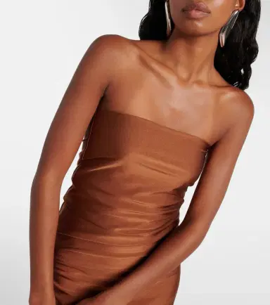 Sportmax Bilma strapless jersey midi dress | Thumbnail 4
