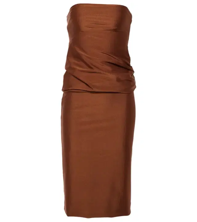 Sportmax Bilma strapless jersey midi dress