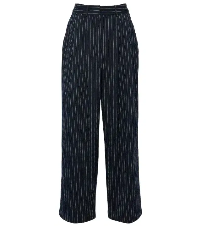 The Frankie Shop Ripley pinstripe twill wide-leg pants