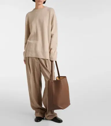The Row Park Large leather tote bag | Thumbnail 4