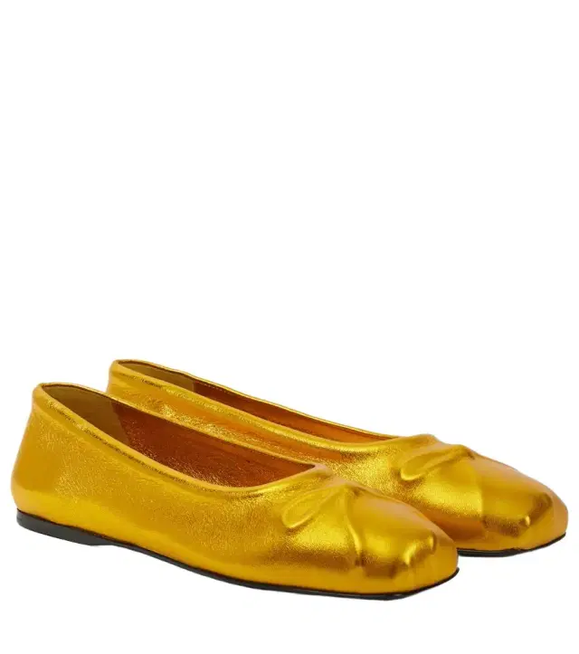 Marni Little Bow leather ballet flats