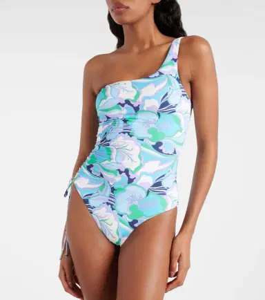 Melissa Odabash Bodrum one-shoulder floral swimsuit | Thumbnail 4