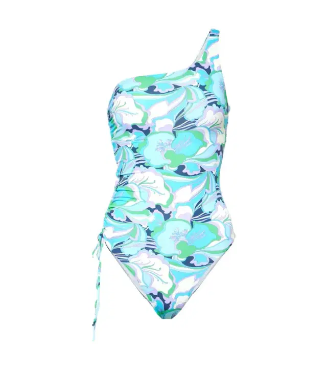 Melissa Odabash Bodrum one-shoulder floral swimsuit