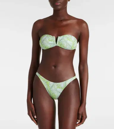 Melissa Odabash Alba printed bandeau bikini top | Thumbnail 4