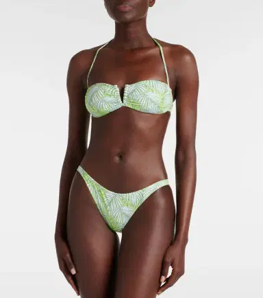 Melissa Odabash Alba printed bandeau bikini top | Thumbnail 6