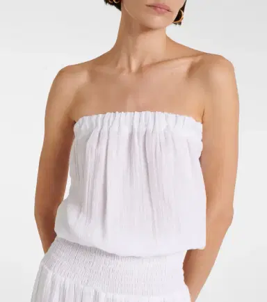 Melissa Odabash Naomi strapless cotton jumpsuit | Thumbnail 3