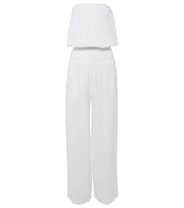 Melissa Odabash Naomi strapless cotton jumpsuit