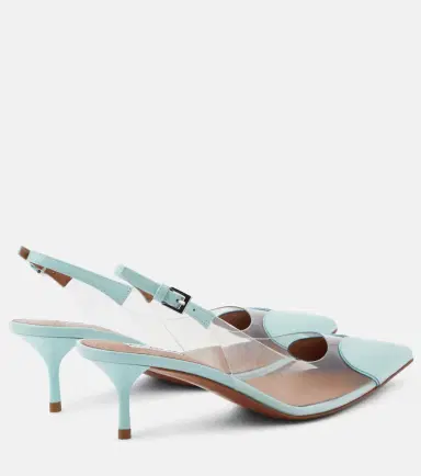 Alaïa Alaïa Le Caur patent leather and PU slingback pumps | Thumbnail 4 Alaïa Alaïa Le Caur patent leather and PU slingback pumps | Thumbnail 4