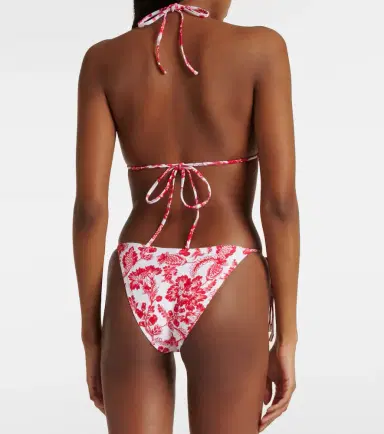 Melissa Odabash Miami ring-detail floral bikini top | Thumbnail 3
