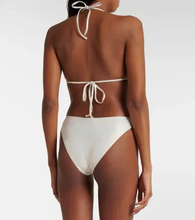 Melissa Odabash Andorra triangle metallic bikini top | Thumbnail 3